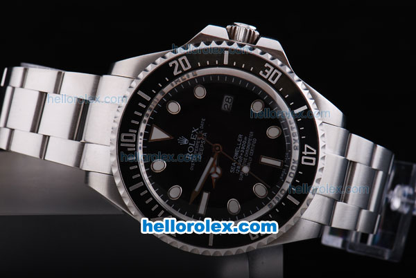 Rolex Sea-Dweller Deep sea Chronometer Automatic Movement With Black Dial and Bezel - Click Image to Close